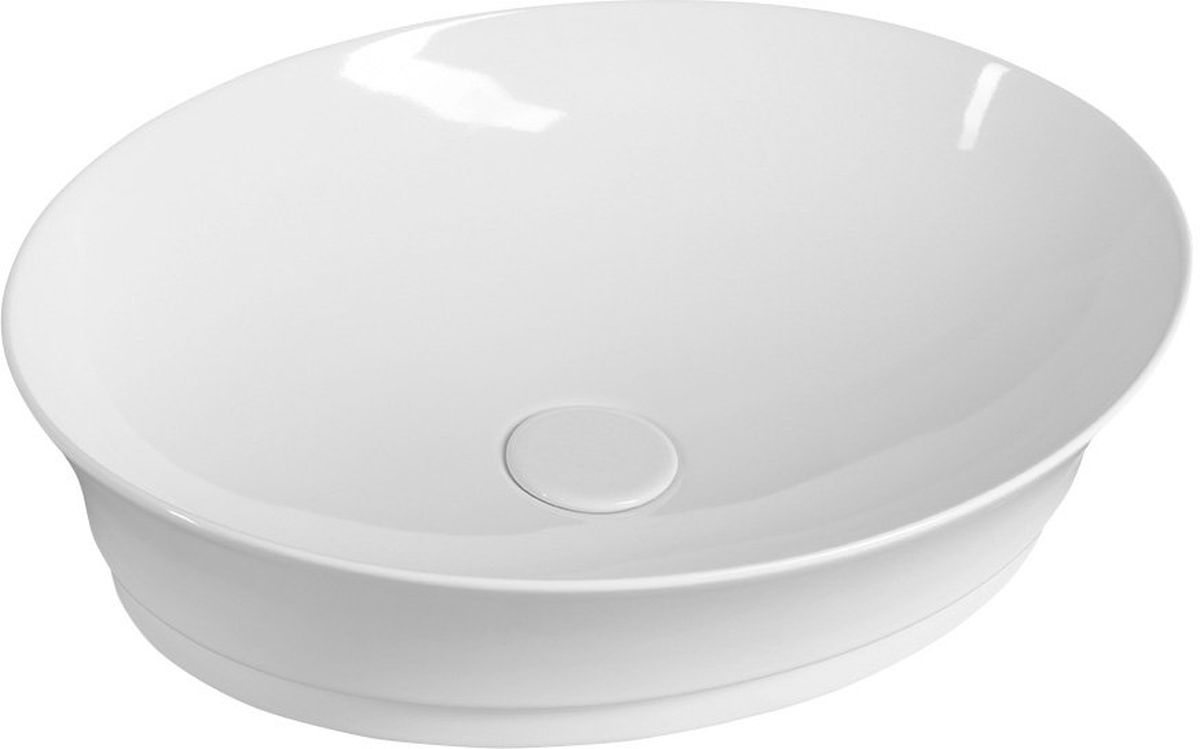 Sapho Idea Waschbecken 50x38 cm oval Aufsatzwaschbecken weiß WH102