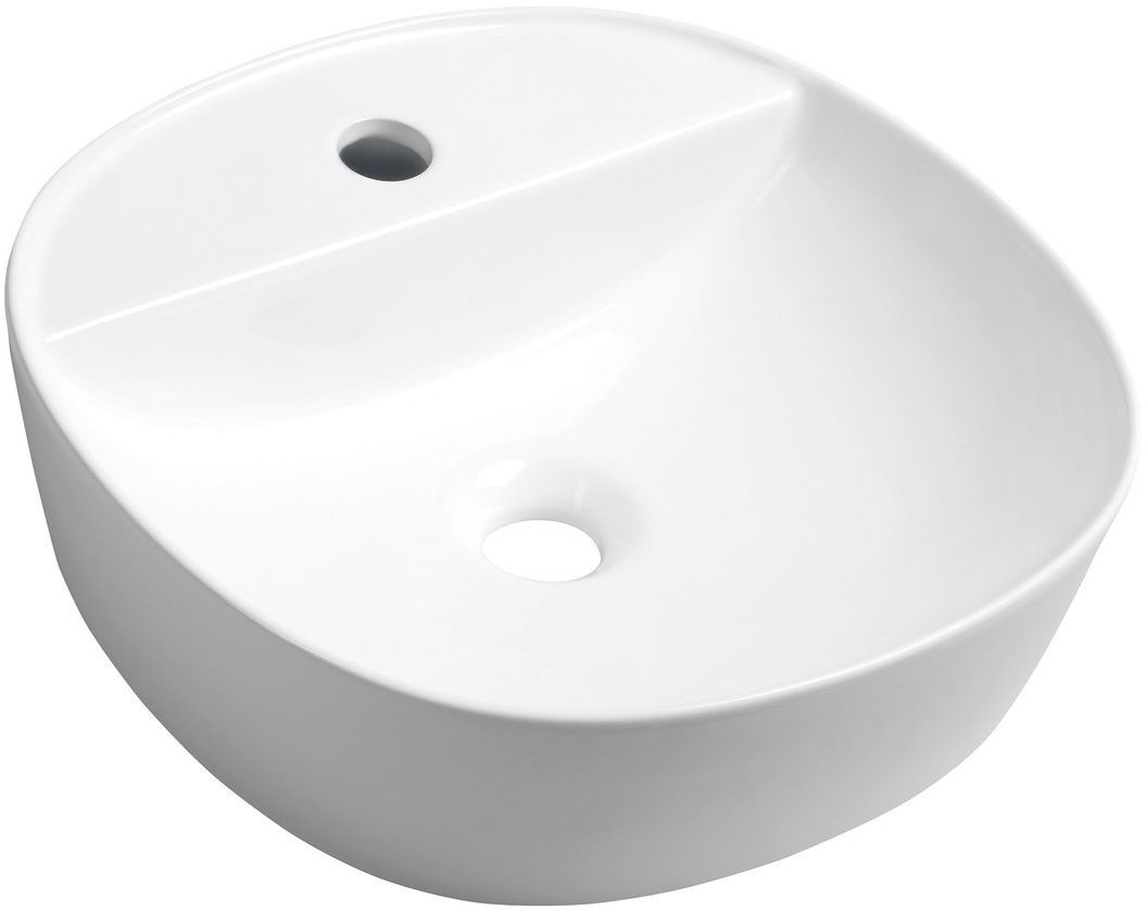 Sapho Lugano Waschbecken 40.5x40.5 cm quadratisch Aufsatzwaschbecken weiß AR491