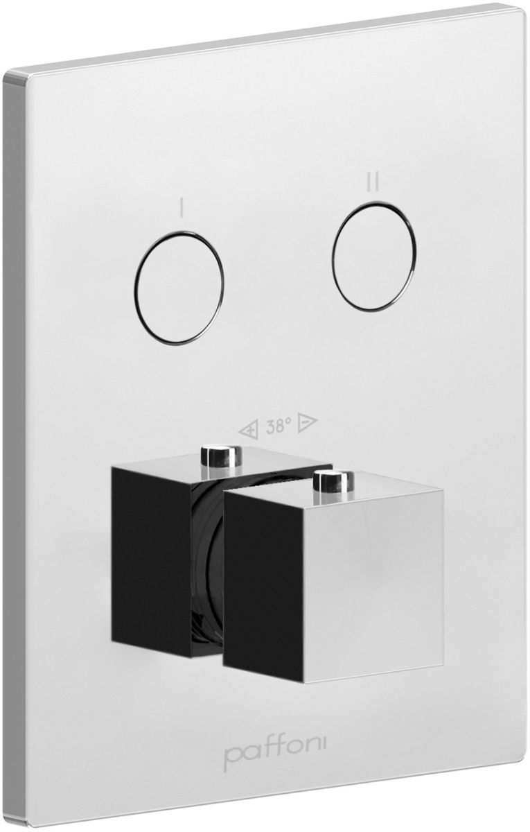 Paffoni Elle badewannen- und duscharmatur Unterputz mit Thermostat chrom CPT518CR