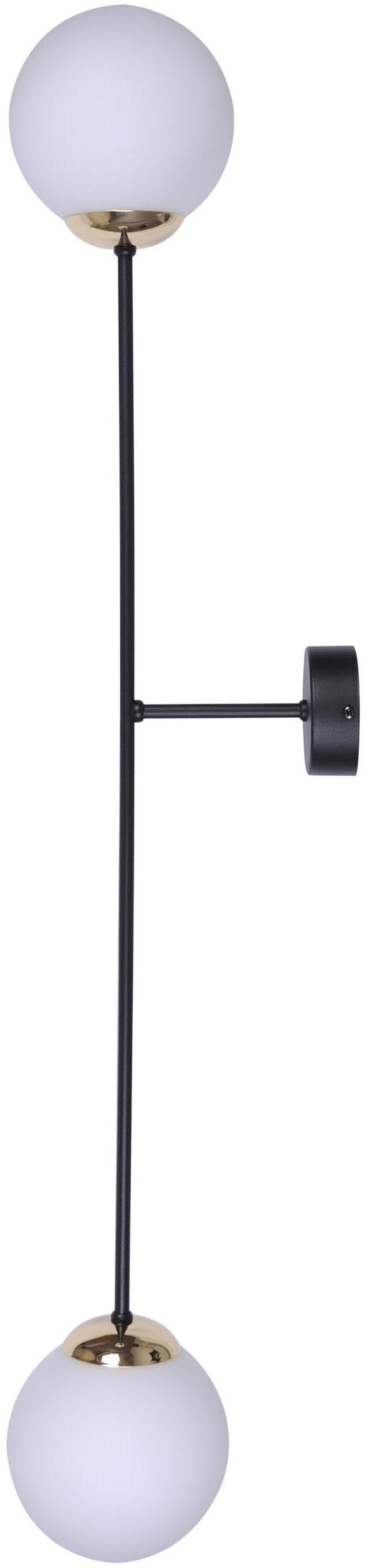 Kaja Isla Leuchter 2x40 W weiß-schwarz-patina K-4917