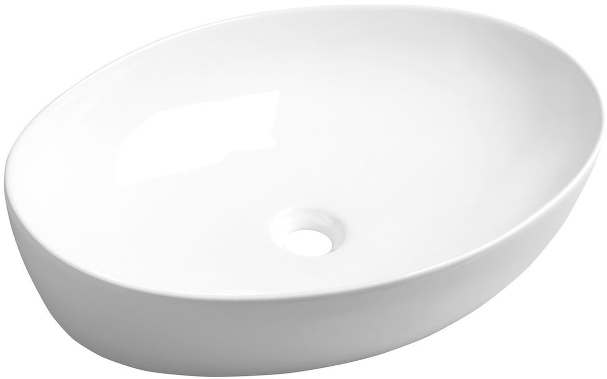 Sapho Pera Waschbecken 62.5x42 cm oval Aufsatzwaschbecken weiß AR457