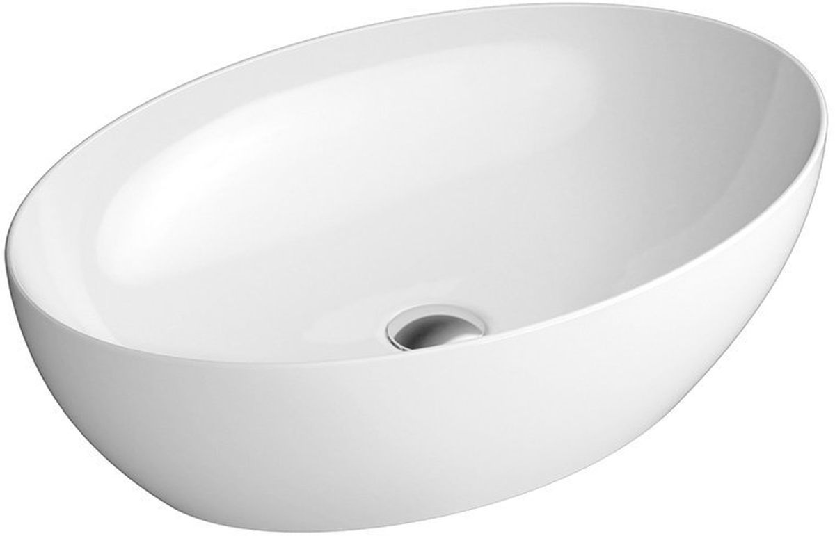 GSI Pura Waschbecken 60x42 cm oval Aufsatzwaschbecken weiß 884211