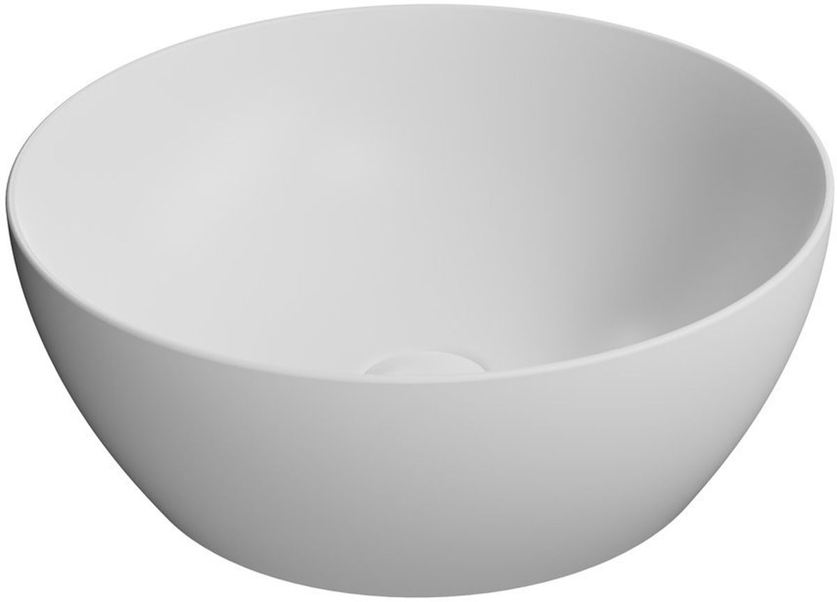 GSI Pura Waschbecken 42x42 cm rund Aufsatzwaschbecken weiß 885109