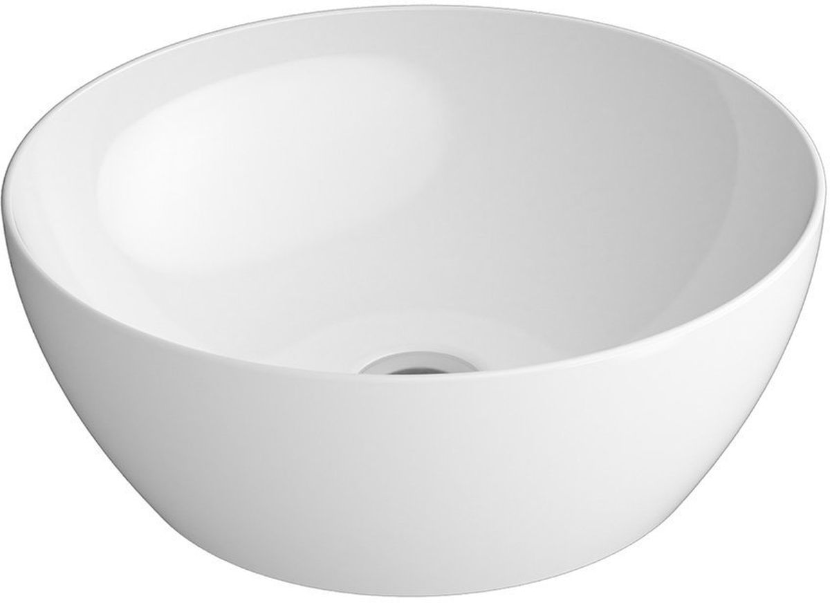 GSI Pura Waschbecken 42x42 cm rund Aufsatzwaschbecken weiß 885111