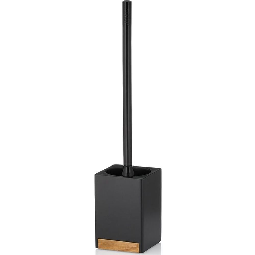 Kela Cube Toilettenbürstengarnitur zum Aufstellen schwarz-braun 23690