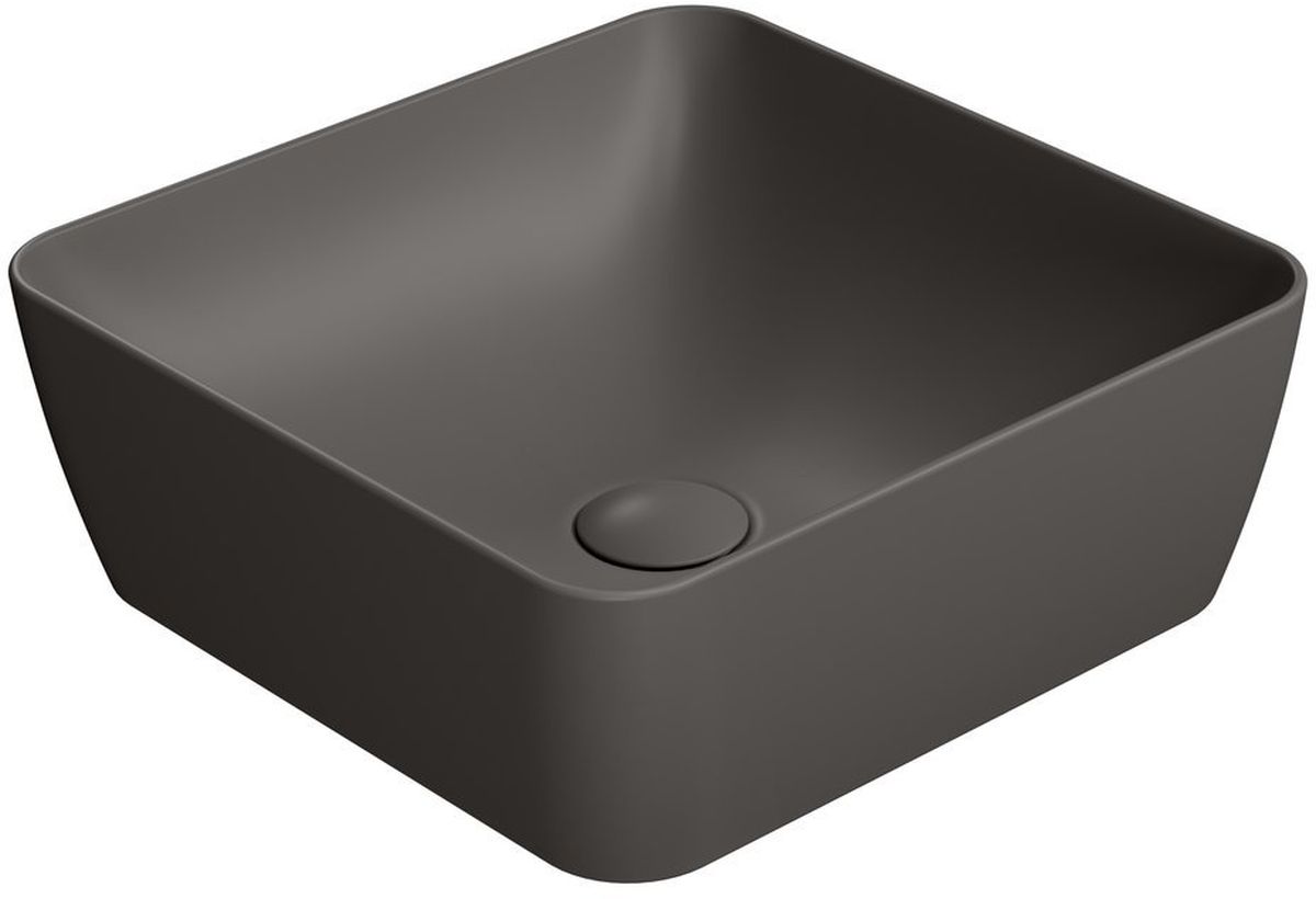 GSI Sand Waschbecken 38x38 cm quadratisch Aufsatzwaschbecken braun/beige 903816