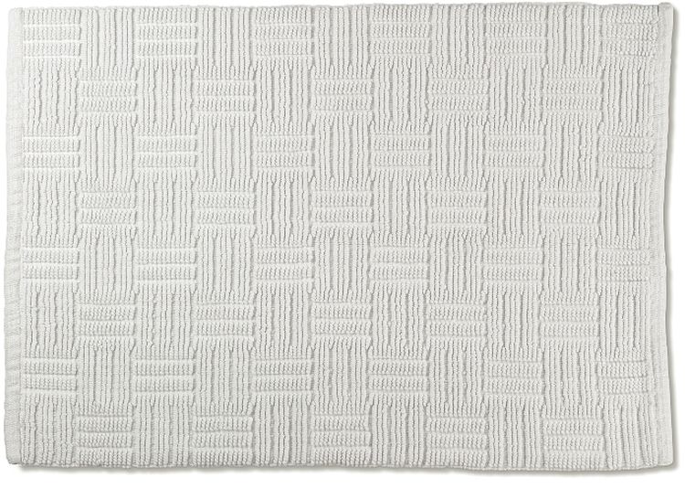Kela Leana Badezimmerteppich 80x50 cm rechteckig weiß 23526