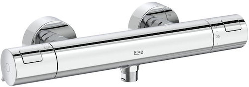 Roca T-500 Duschbatterie Wandmontage mit Thermostat chrom A5A2E18C00