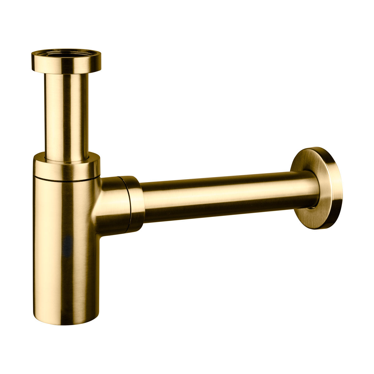 Oltens Hervik Siphon für das Waschbecken flaschen gebürstetes Gold 02600810