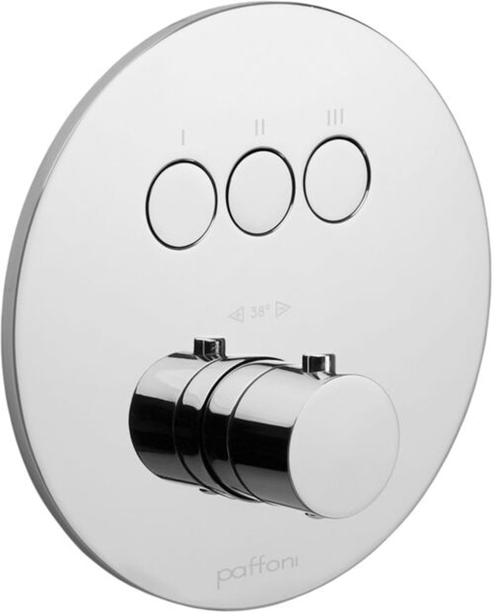 Paffoni badewannen- und duscharmatur Unterputz mit Thermostat chrom CPT019CR
