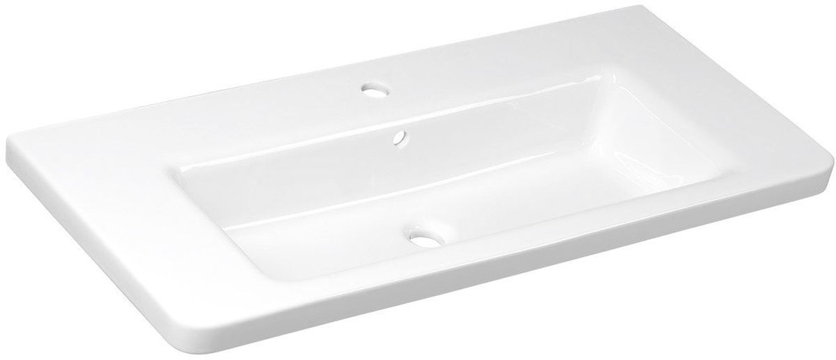 Sapho City Waschbecken 101.3x46 cm rechteckig Klassisch-Möbel weiß KE100