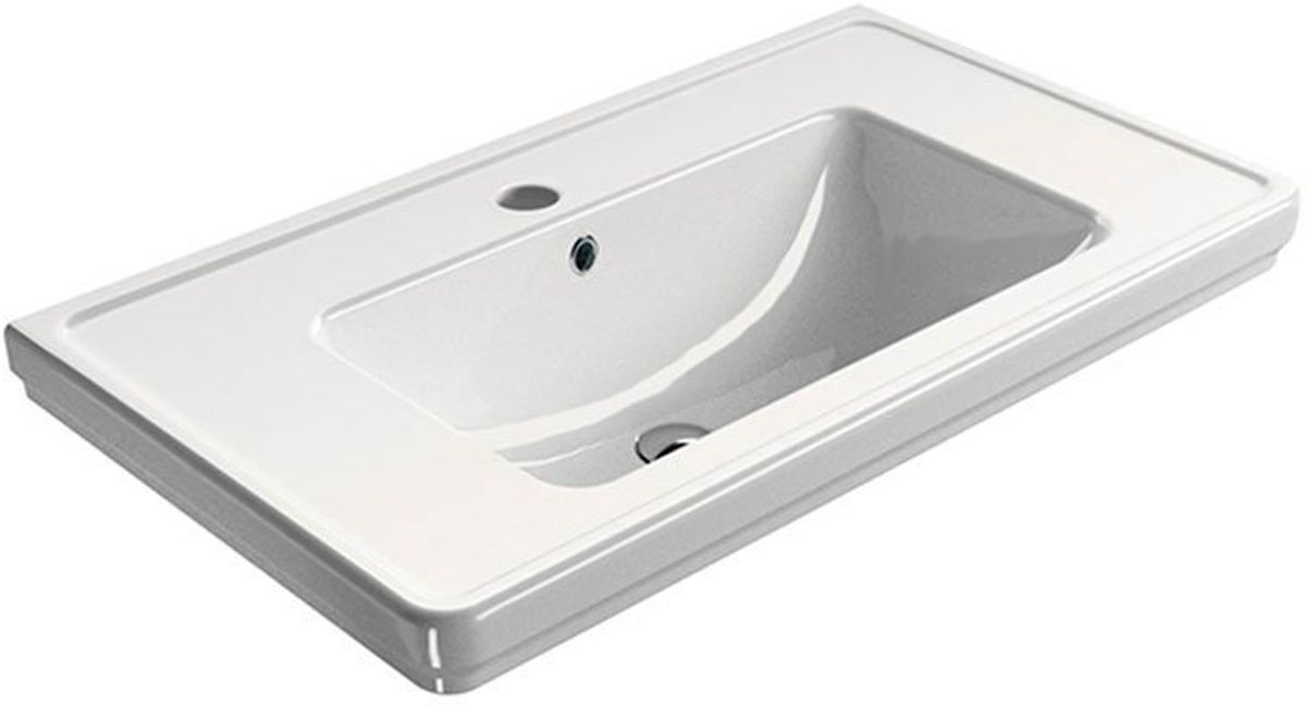 GSI Classic Waschbecken 90x50 cm rechteckig Klassisch weiß 8788111