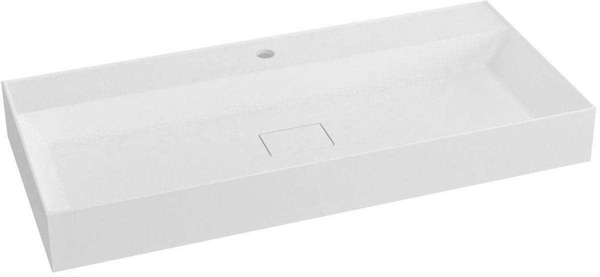 Sapho Godiva Waschbecken 96x44 cm rechteckig Klassisch-Möbel weiß GU096