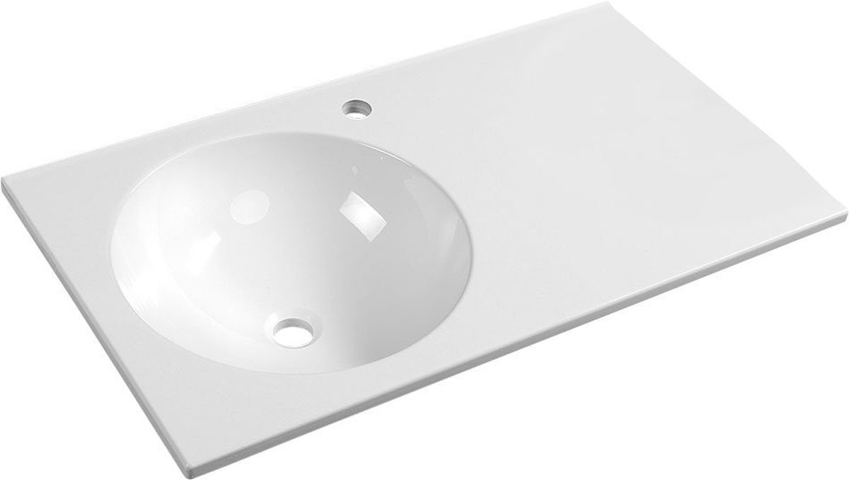 Sapho Juno Waschbecken 80x47 cm rechteckig Klassisch weiß JU080