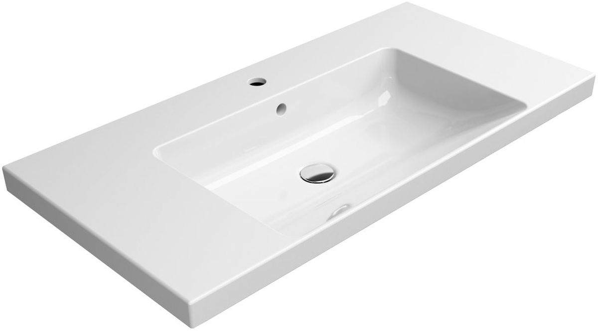 GSI Norm Waschbecken 100x50 cm rechteckig Klassisch weiß 8633111