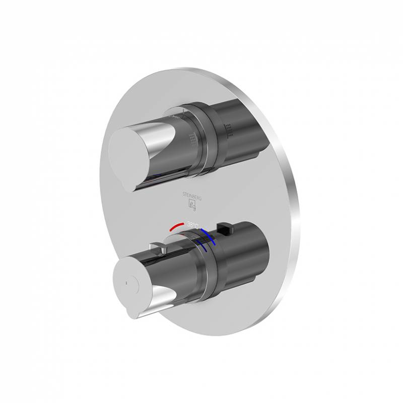Steinberg 100 Badewannen- und Duscharmatur Unterputz mit Thermostat chrom 10041333