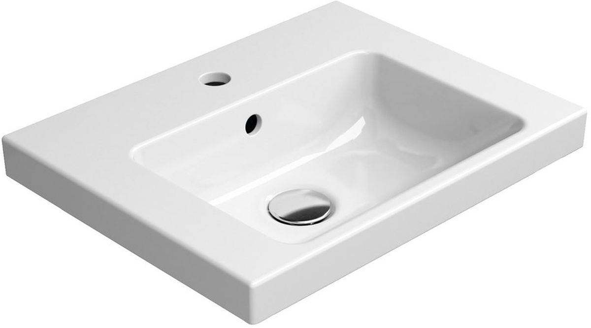 GSI Norm Waschbecken 50x40 cm rechteckig Klassisch weiß 8638111