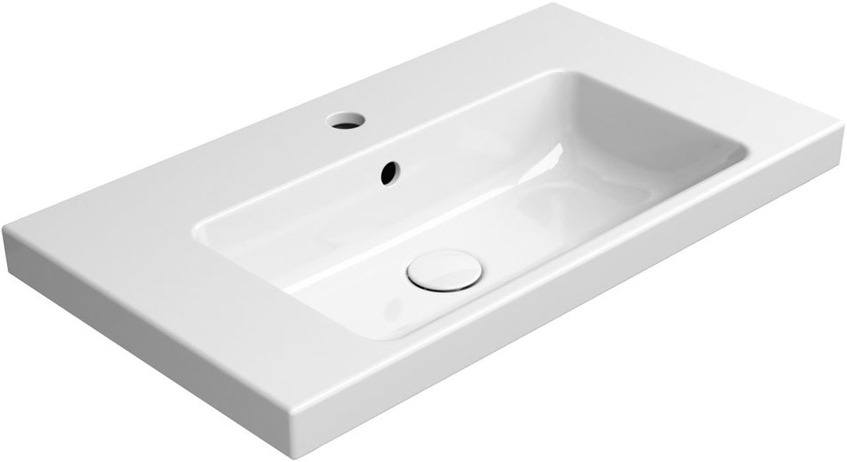 GSI Norm Waschbecken 70x40 cm rechteckig Klassisch-Möbel weiß 8637111