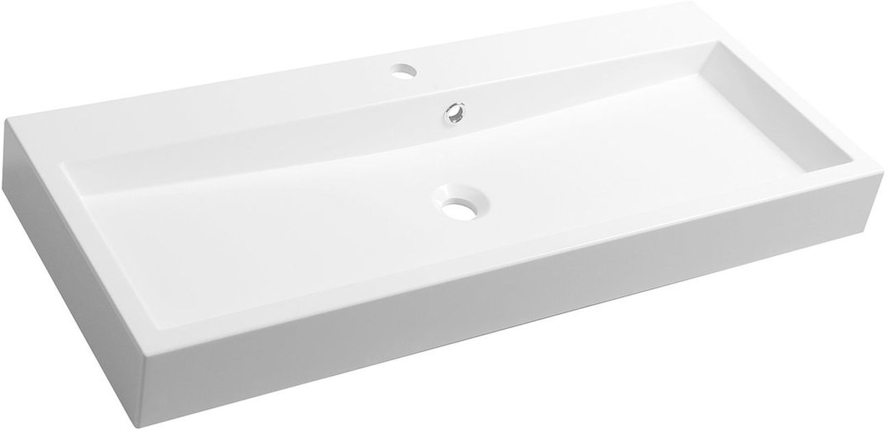 Sapho Orinoko Waschbecken 100x42 cm rechteckig Klassisch weiß OR100