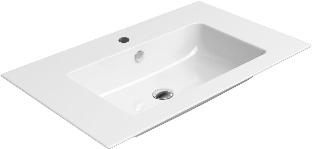 GSI Pura Waschbecken 80x50 cm rechteckig Klassisch weiß 8843111