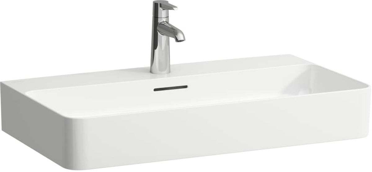 Laufen Val Waschbecken 75x42 cm rechteckig Klassisch-Aufsatzwaschbecken weiß H8162850001091
