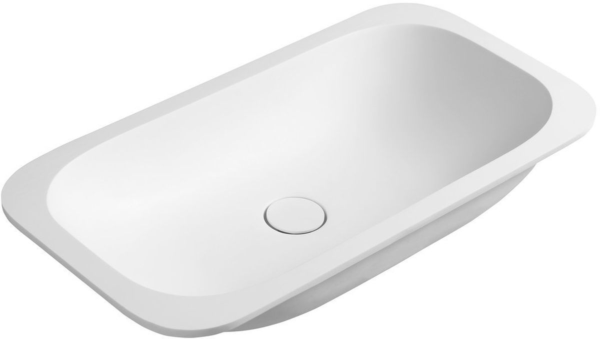 Sapho Impala Waschbecken 58.8x35.5 cm rechteckig Einbauwaschbecken-Unterbauwaschbecken weiß IM540