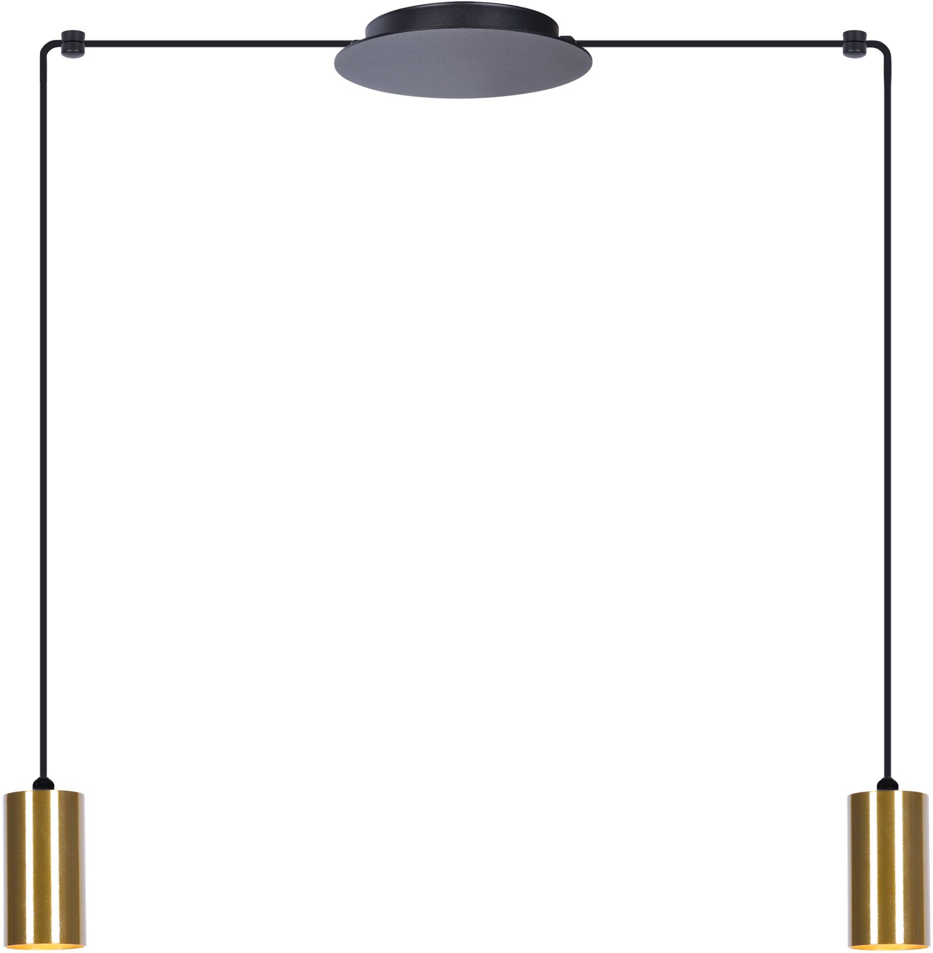 Kaja Vigo Pendelleuchte 2x50 W schwarz-patina K-4891