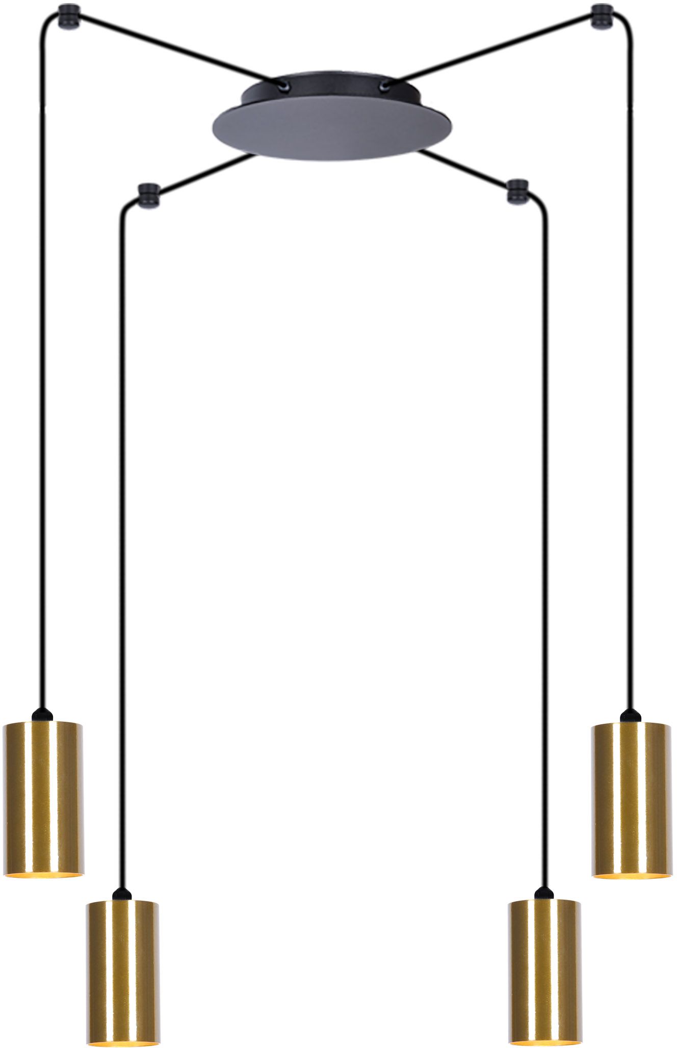 Kaja Vigo Pendelleuchte 4x50 W schwarz-patina K-4892