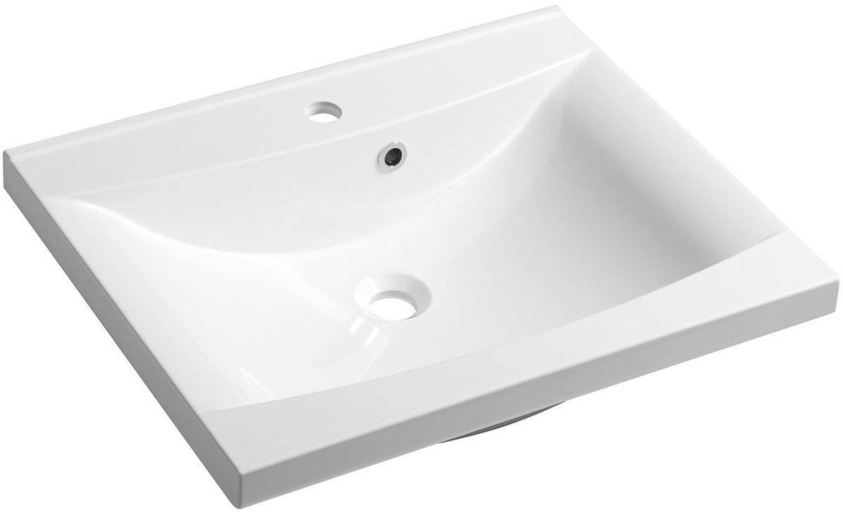 Sapho Luciola Waschbecken 60x48 cm rechteckig Möbel weiß 50062