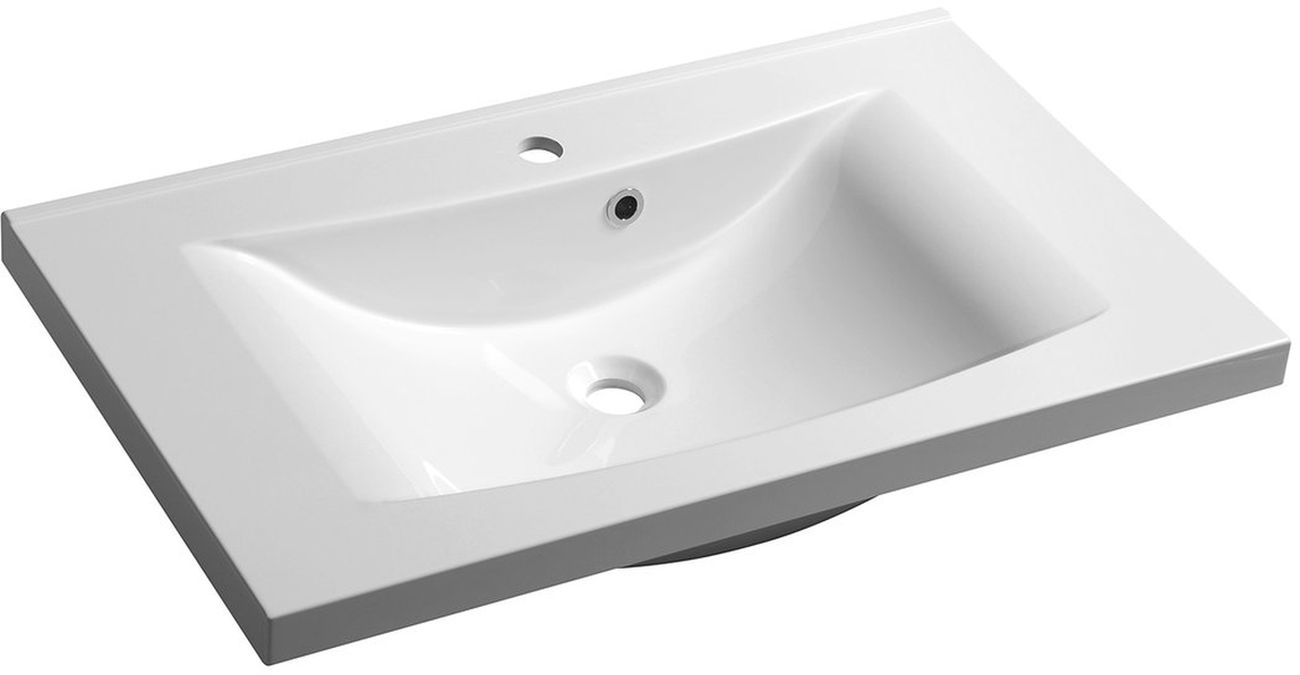 Sapho Luciola Waschbecken 80x48 cm rechteckig Möbel weiß 50081