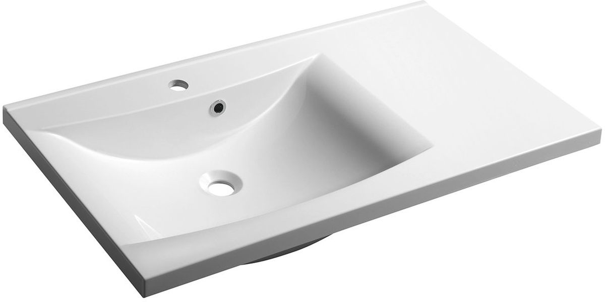 Sapho Luciola Waschbecken 90x48 cm rechteckig Möbel weiß 50093