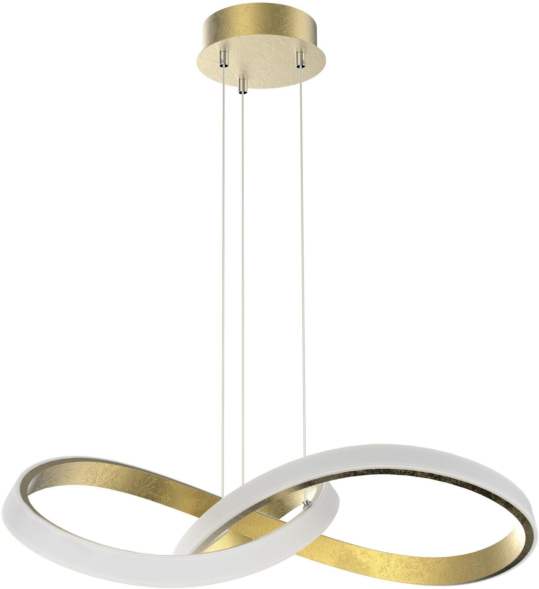 Apeti Paros Pendelleuchte 1x34 W weiß-gold A0025-310