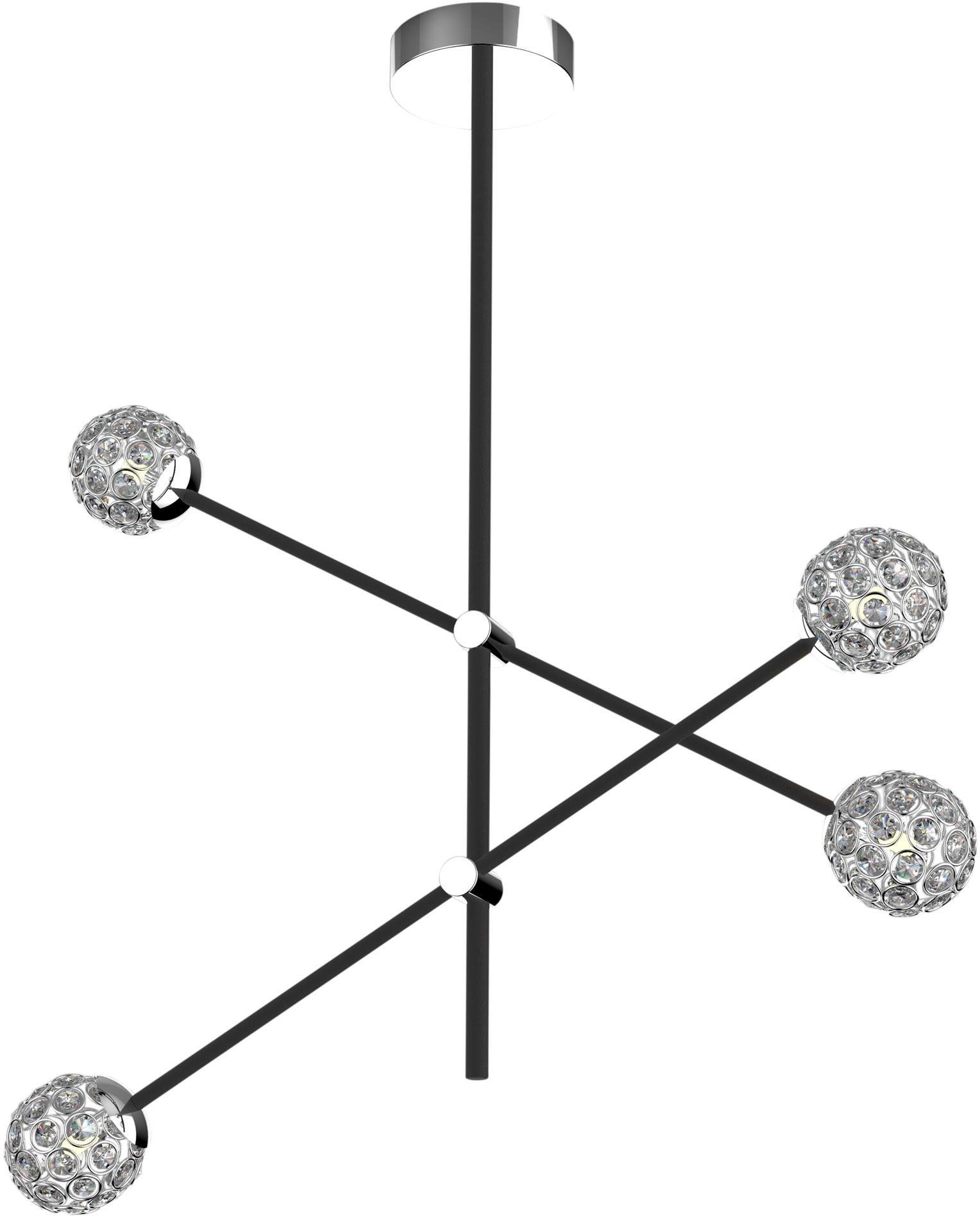 Apeti Paksos Pendelleuchte 4x5 W schwarz A0032-341