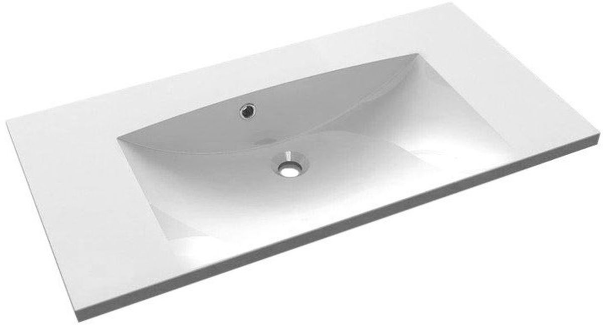 Sapho Maria Waschbecken 90x46 cm rechteckig Möbel weiß MA090-0