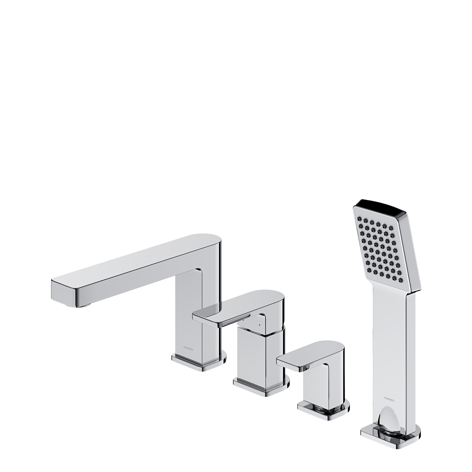 Omnires Baretti Badewannen- und Duscharmatur awannenmontiert chrom BA7832CR