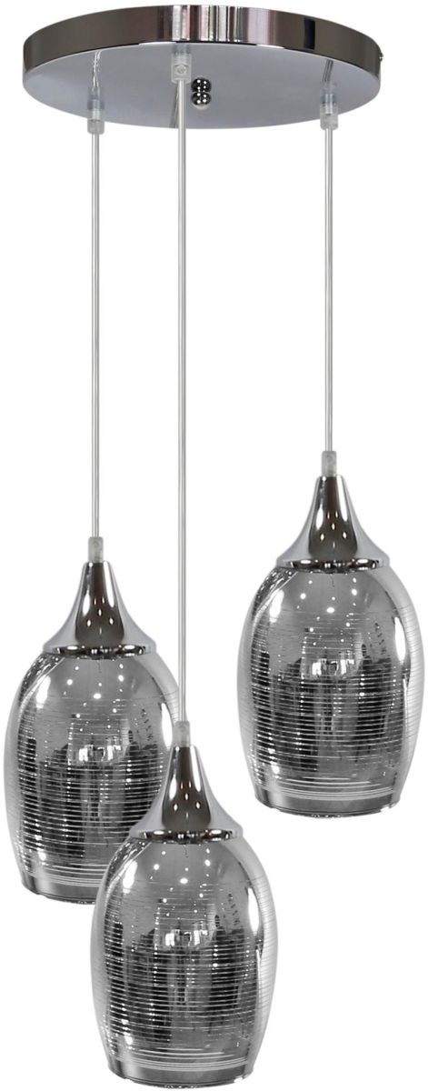 Candellux Marina Pendelleuchte 3x60 W chrom 33-60181