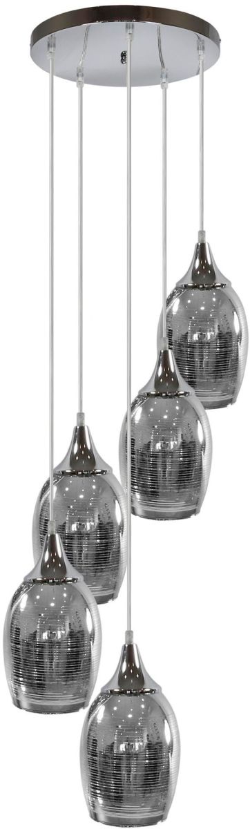 Candellux Marina Pendelleuchte 5x60 W chrom 35-60198