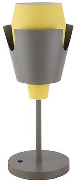 Ledea Falun Tischlampe 1x40 W grau-gelb 50501150