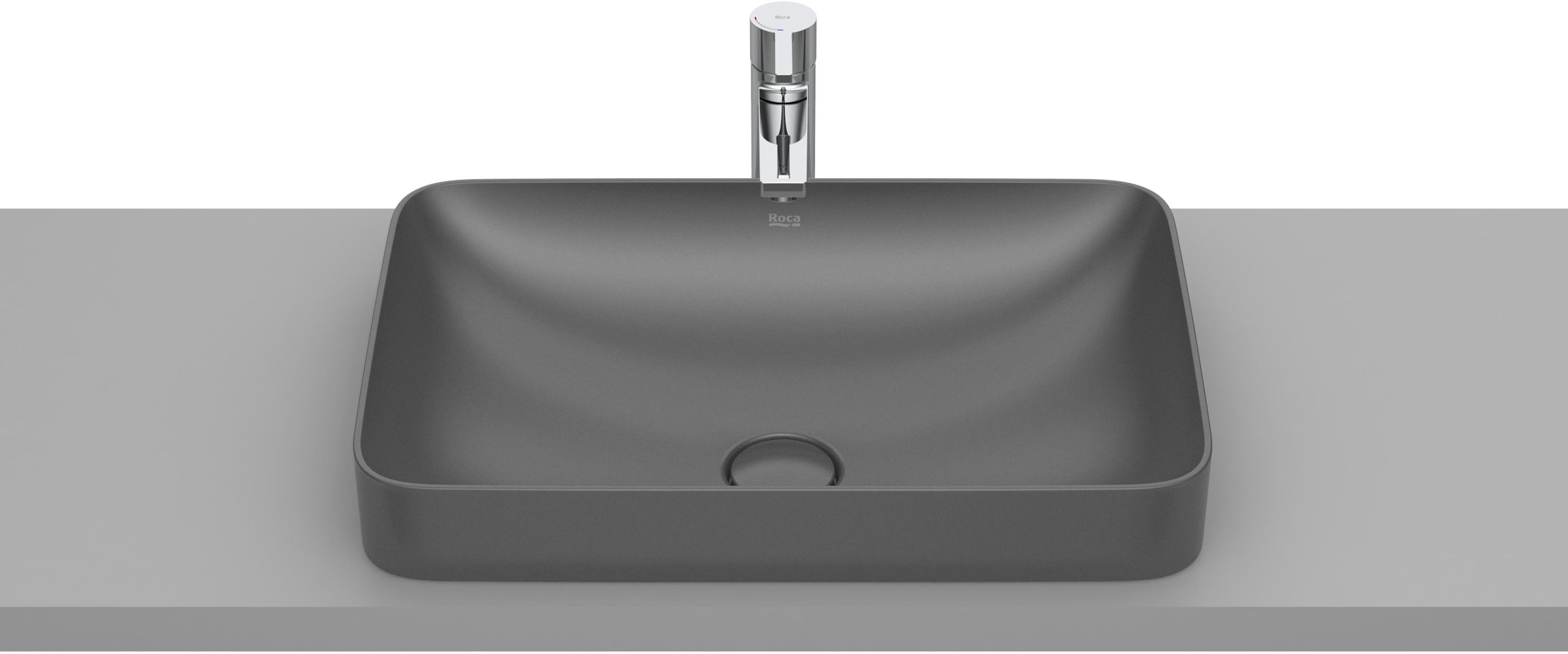 Roca Inspira Waschbecken 55x37 cm rechteckig Einbauwaschbecken A327534640