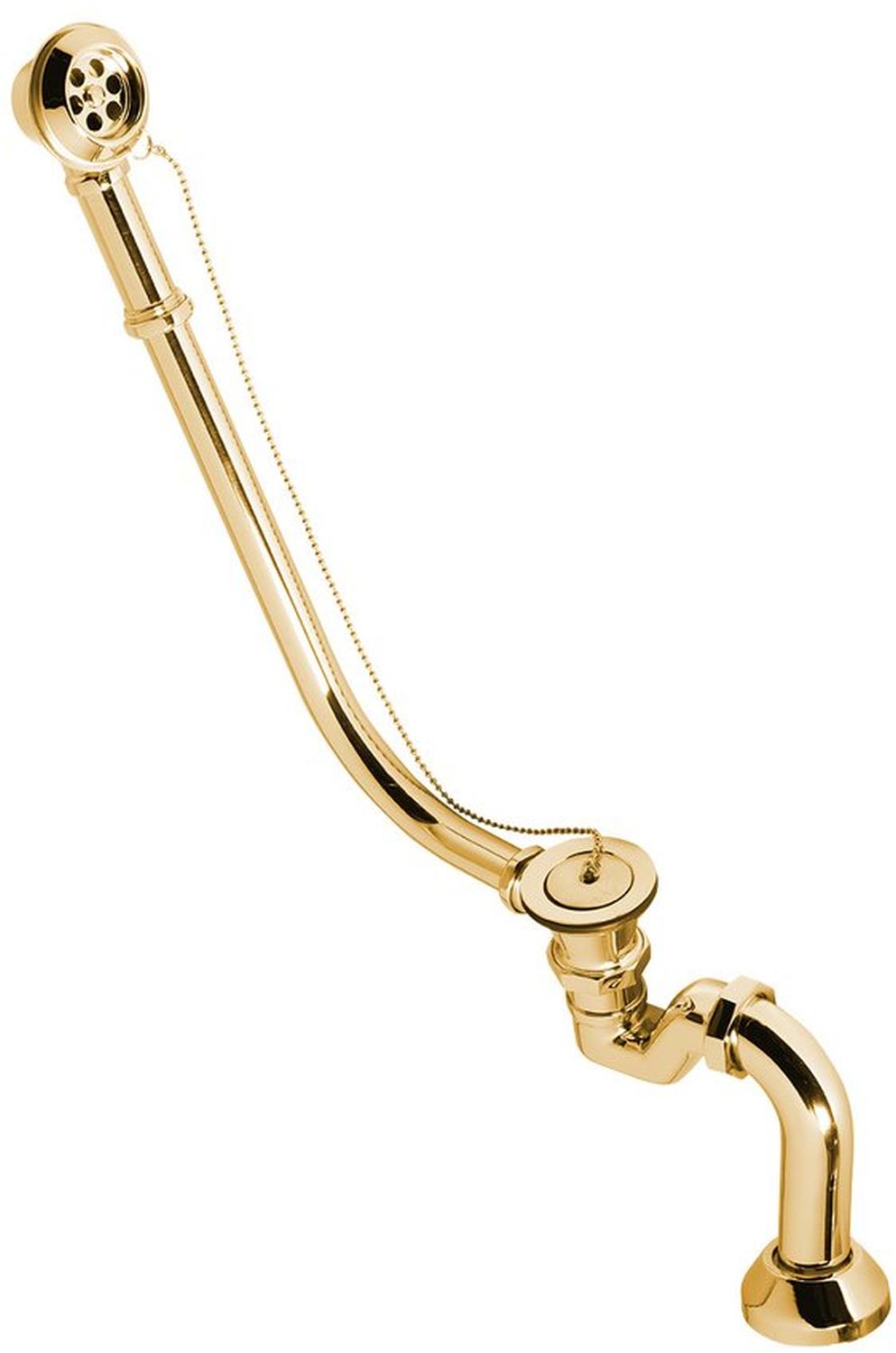 Polysan Retro Badewannensiphon gold 71791