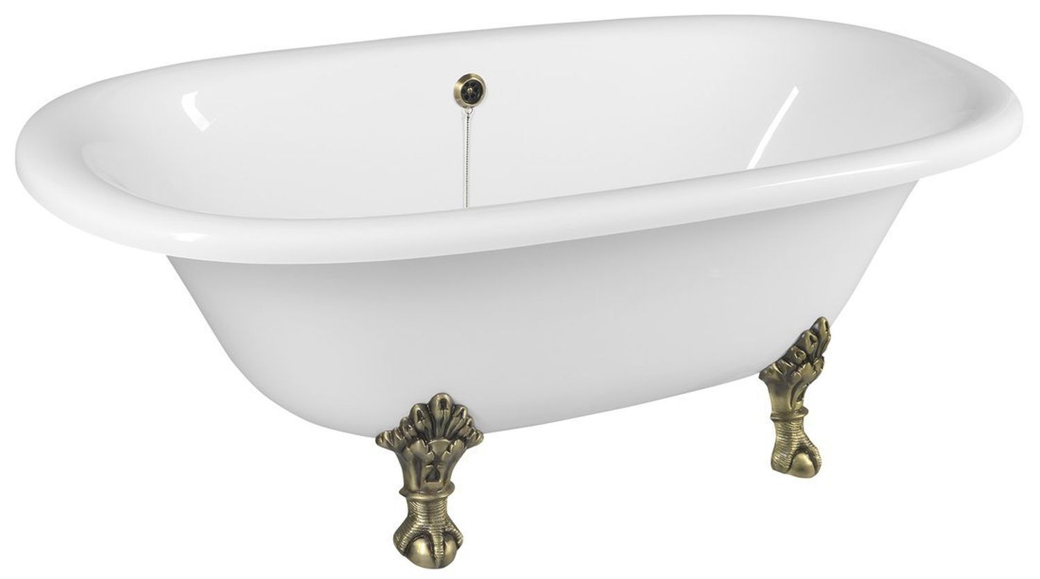 Polysan Regata Freistehende Badewanne 175x85 cm oval weiß 10121