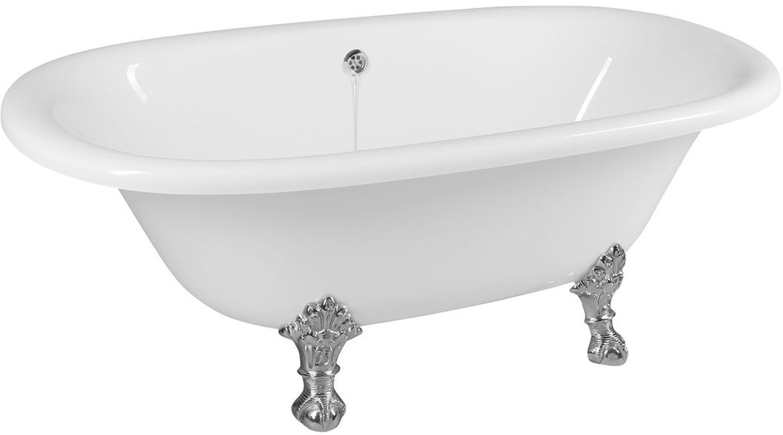Polysan Regata Freistehende Badewanne 175x85 cm oval weiß 10231