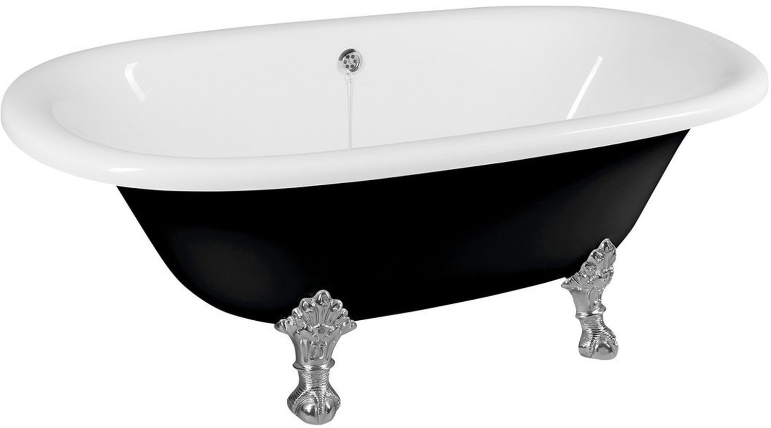 Polysan Regata Freistehende Badewanne 175x85 cm oval zweifarbig 10251