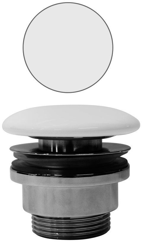 GSI Waschbeckenstöpsel weiß PVC09