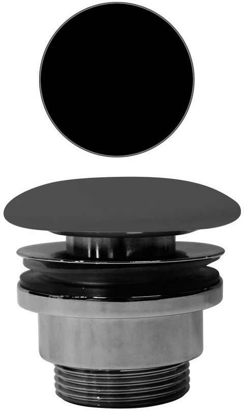 GSI Waschbeckenstöpsel schwarz PVC26