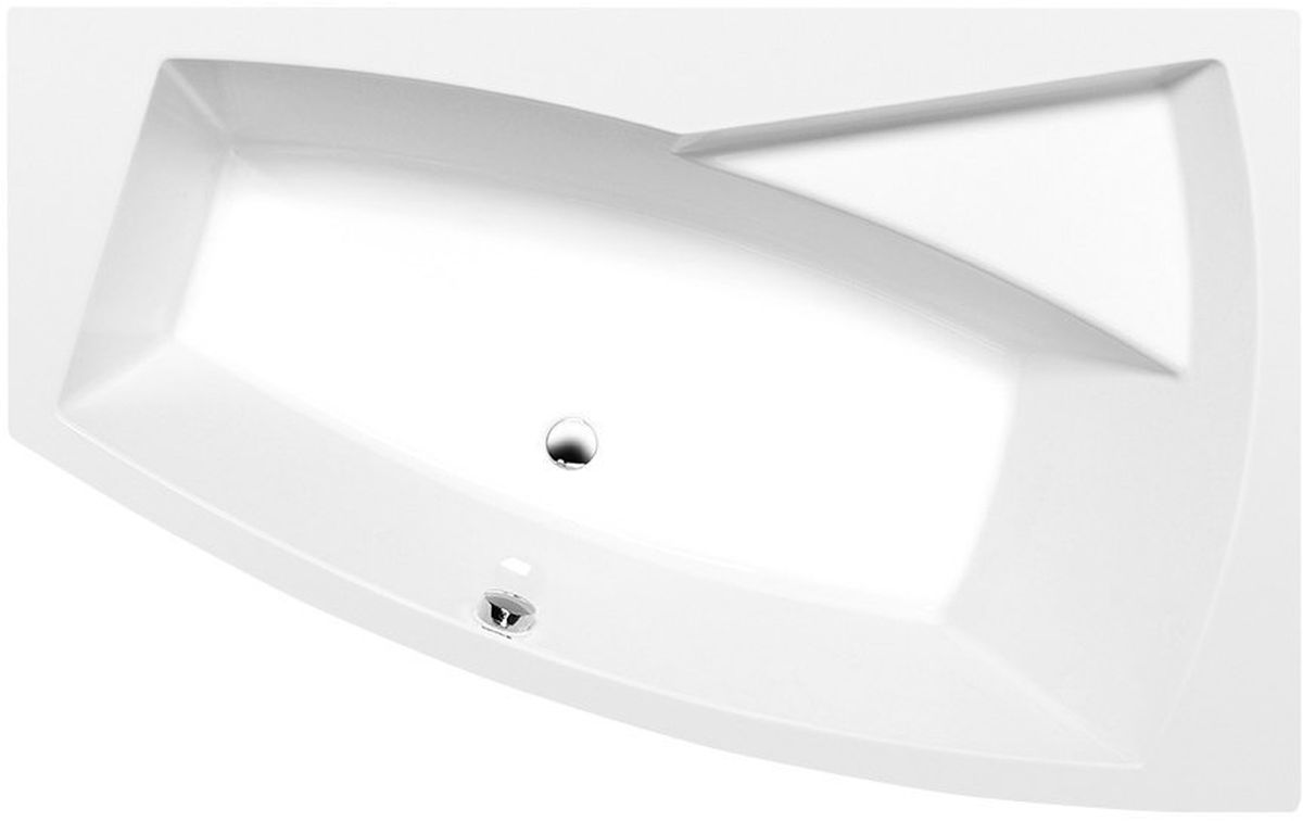 Polysan Evia Eckbadewanne 170x100 cm rechtsseitig weiß 22611