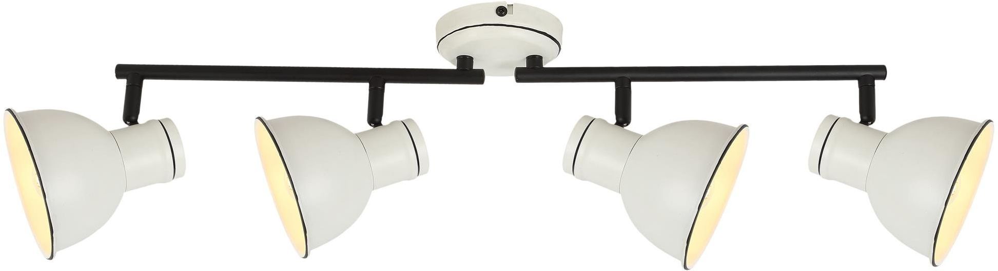 Candellux Zumba Deckenlampe 4x40 W weiß-schwarz 94-72153