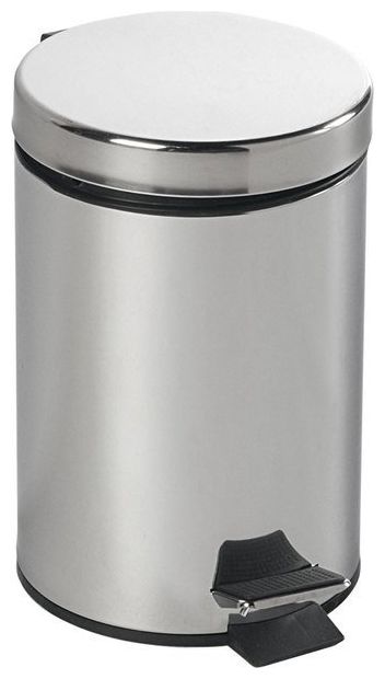 Aqualine Simple Line Papierkorb 3 l stahl-schwarz 27103