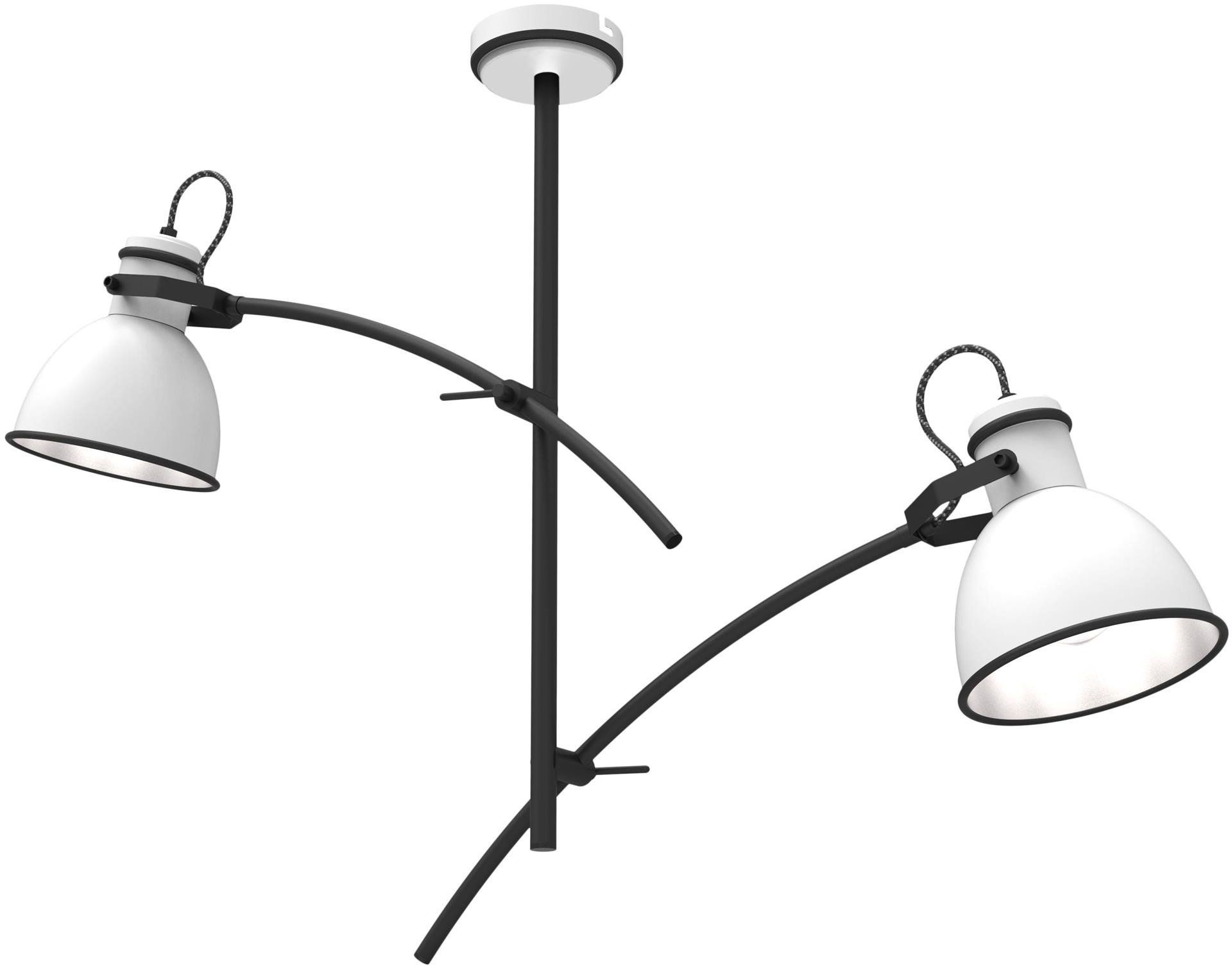 Candellux Zumba Deckenlampe 2x60 W weiß-schwarz 32-72054