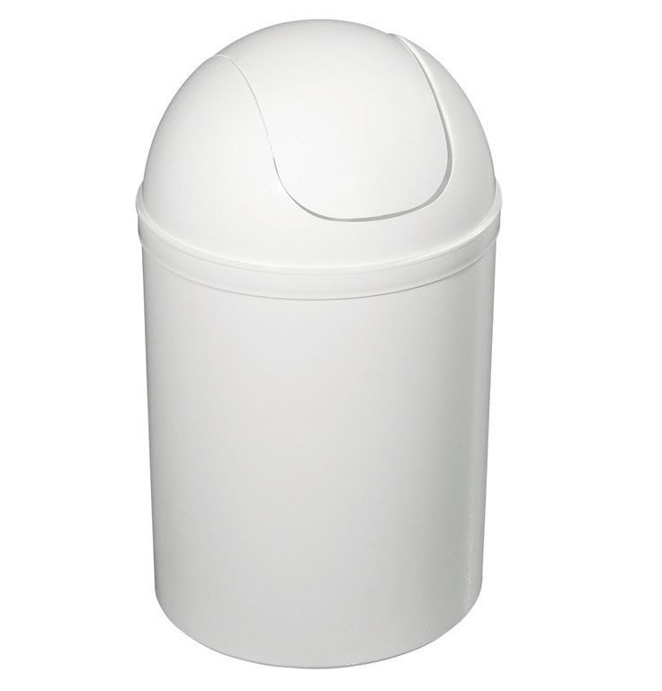 Aqualine Papierkorb 5 l weiß 20309